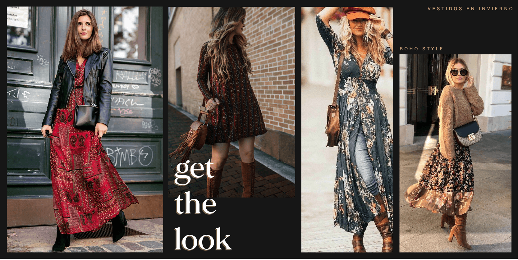 Outfits de Invierno con Vestidos MAROA by INDAH