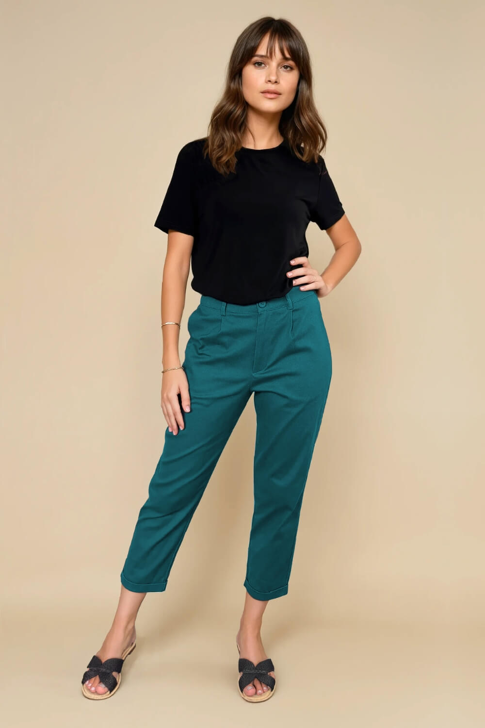 Pantalón Piano Algodón Azul