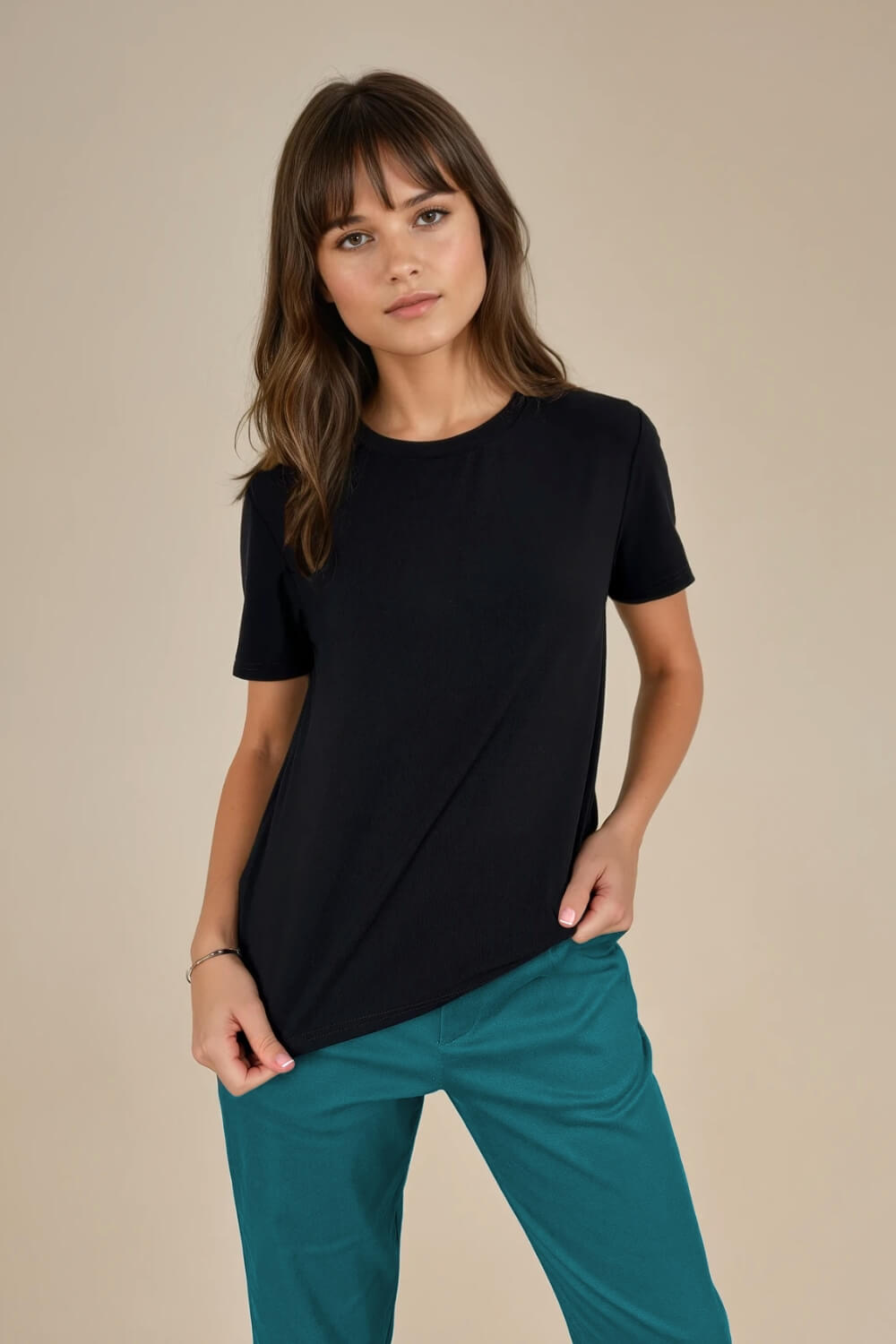 Polera Clásica Modal Negra