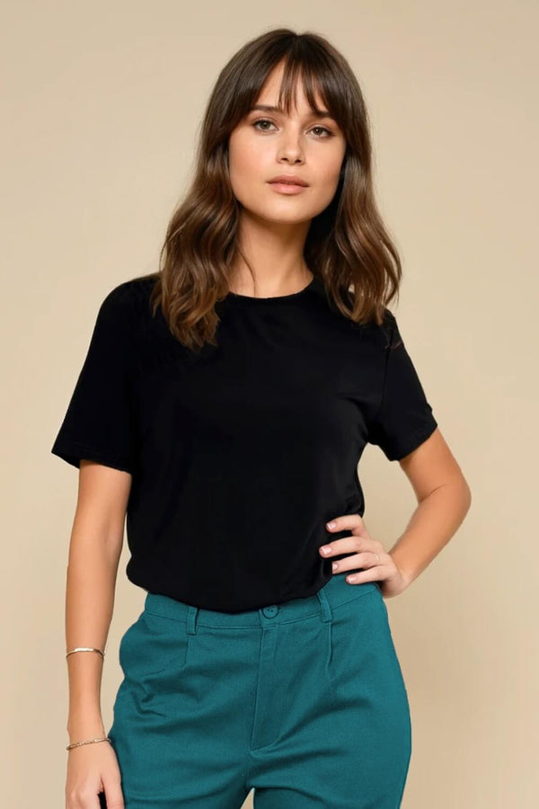 Polera Clásica Modal Negra