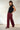 Pantalón Jeans Recto Borgoña