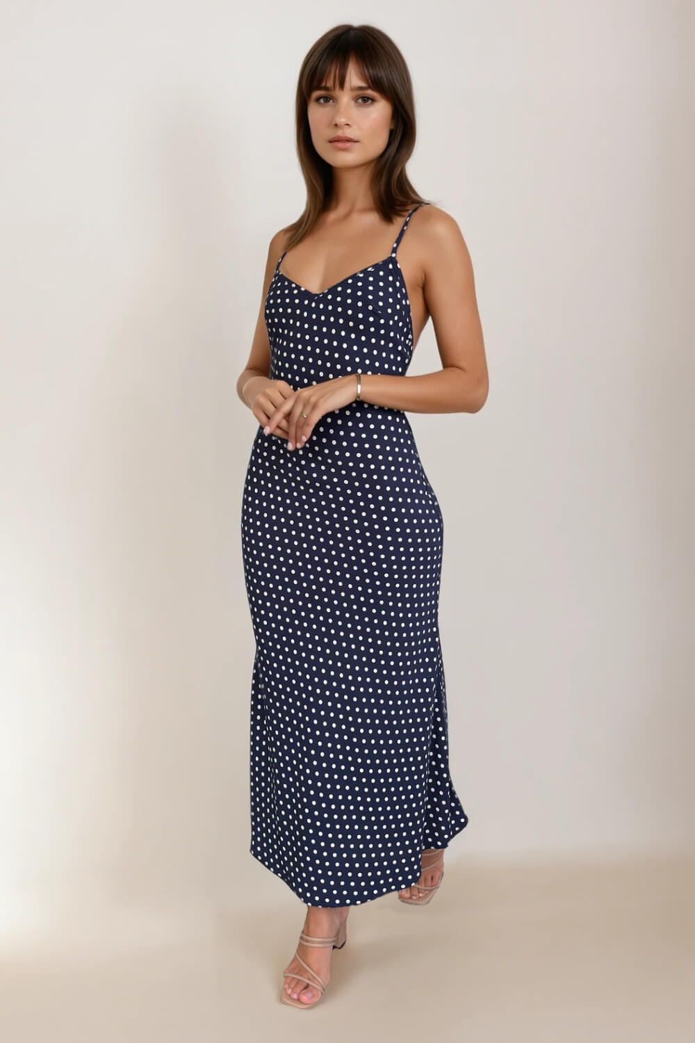 Vestido Giulia Lunares Azul