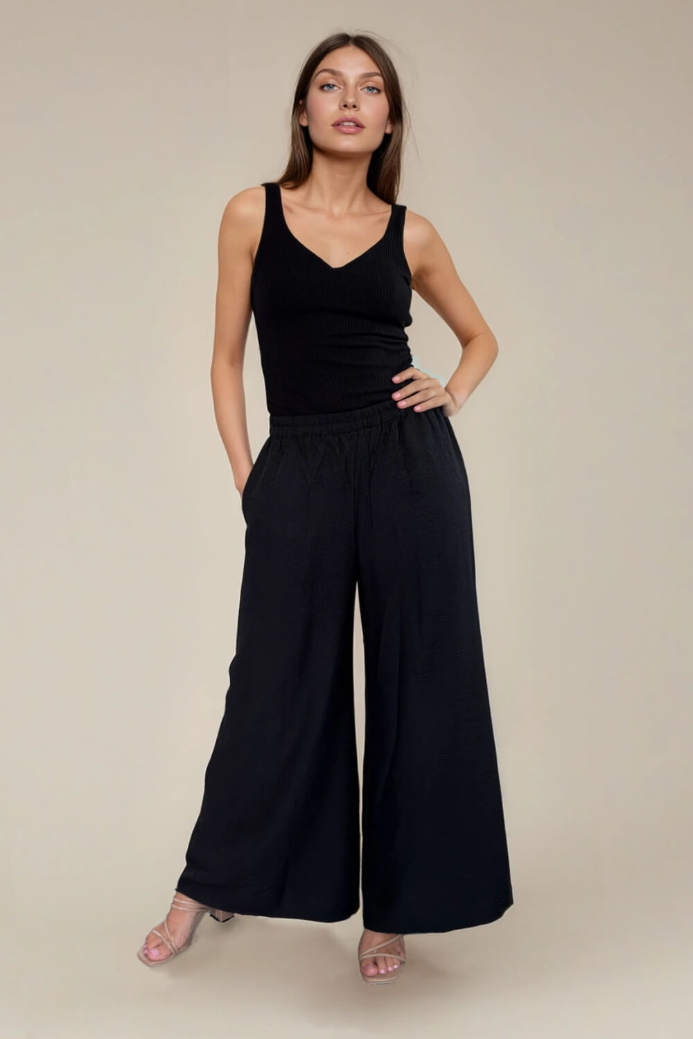 Pantalón Palazzo Negro