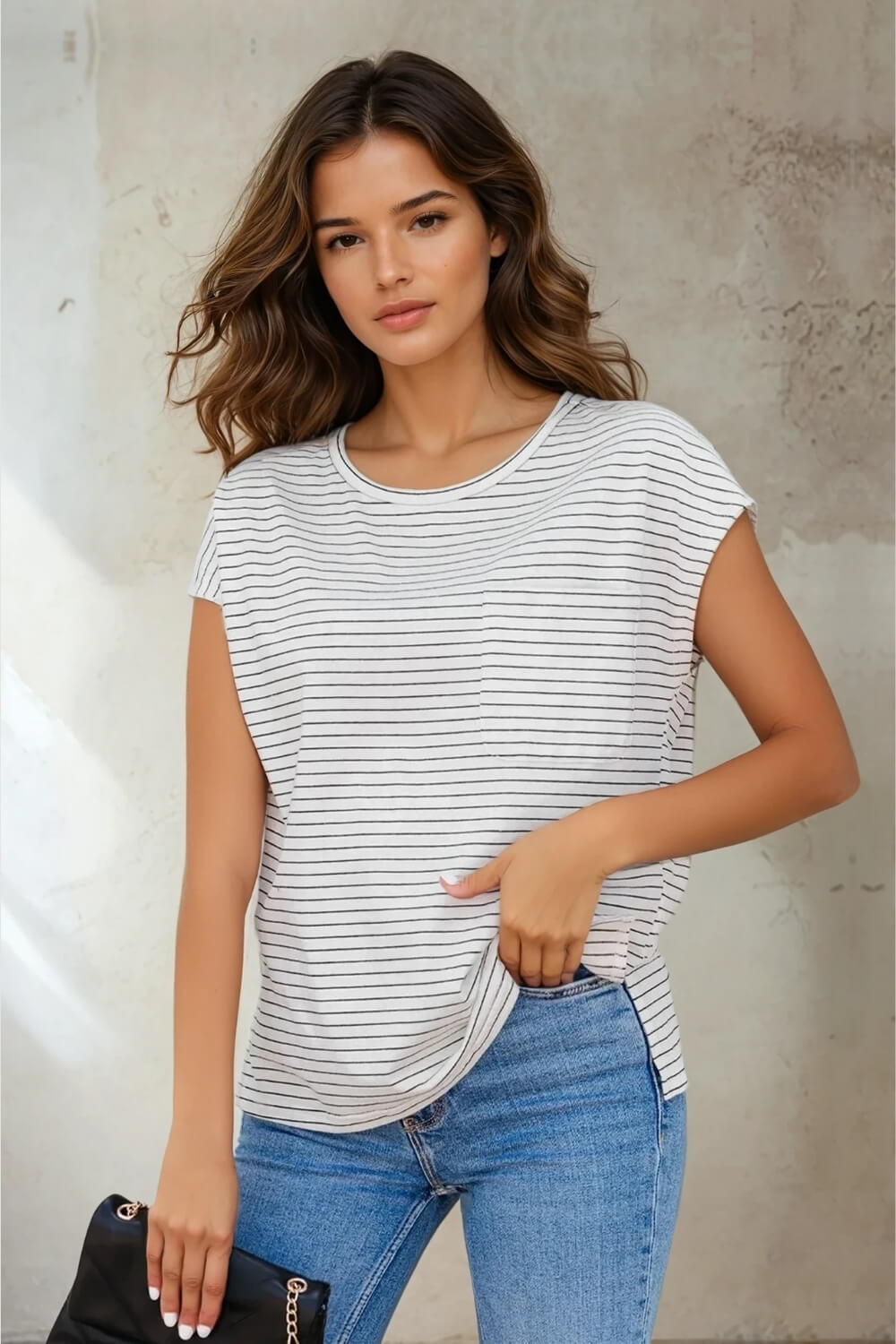 Polera Algodón Rayada