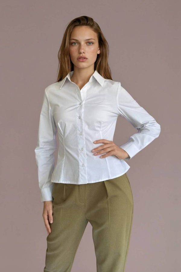 Camisa Tailor Algodón Blanca