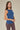 Top Abotonado Rib Azul