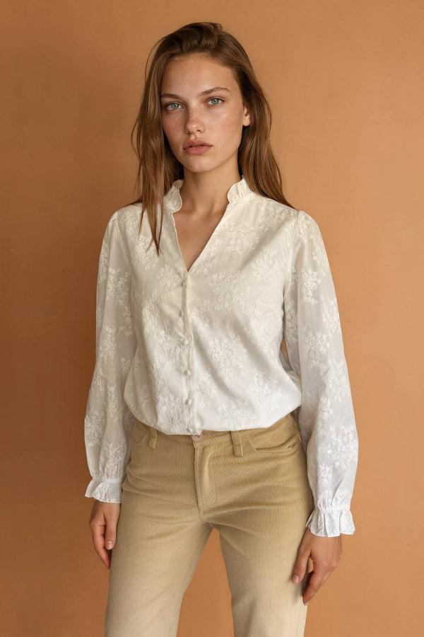 Blusa Ramos Broderie Blanca