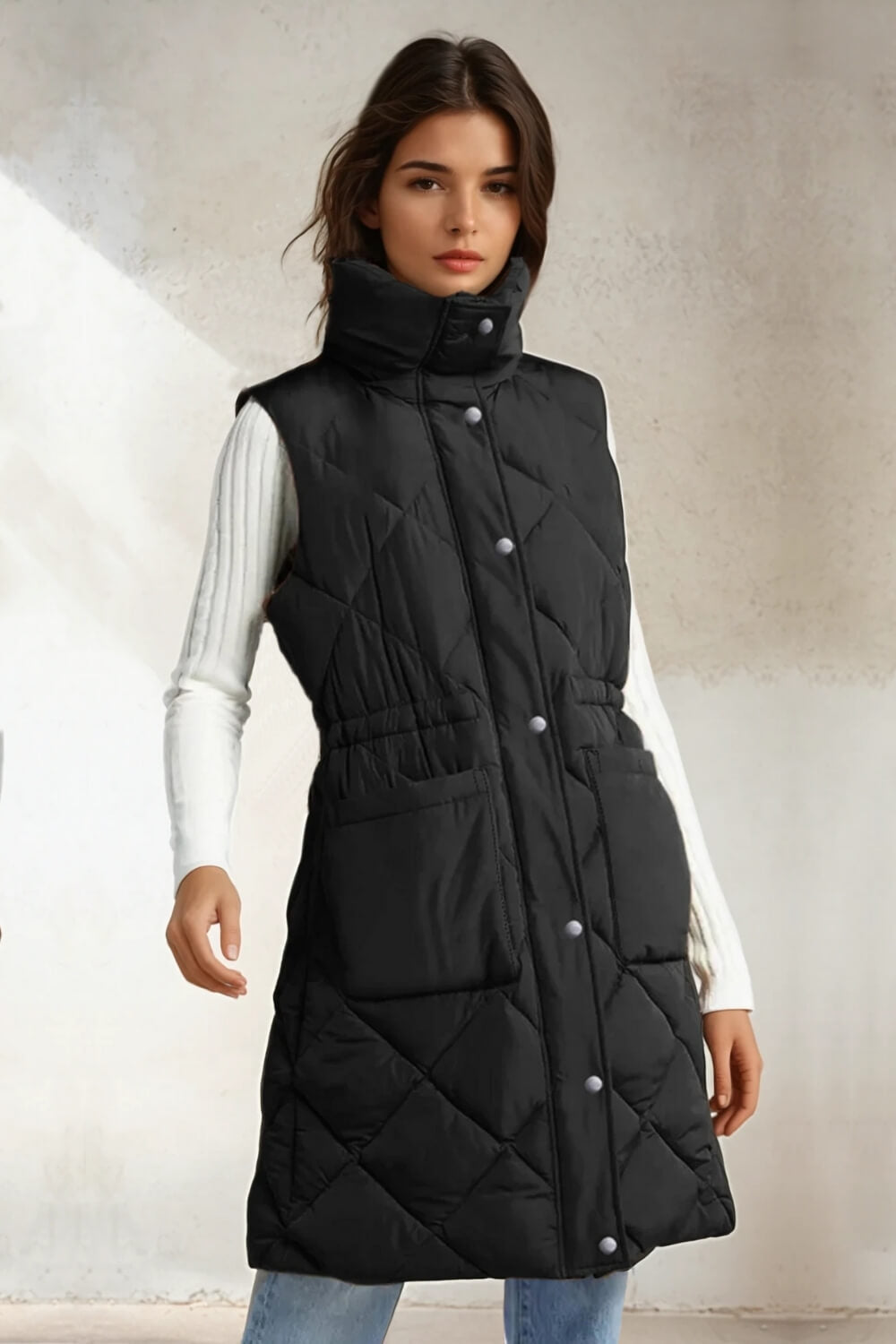 Parka Sin Mangas Acolchada