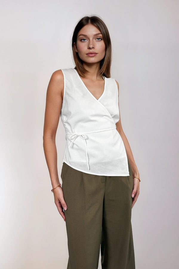 Top Cruzado Lys Blanco