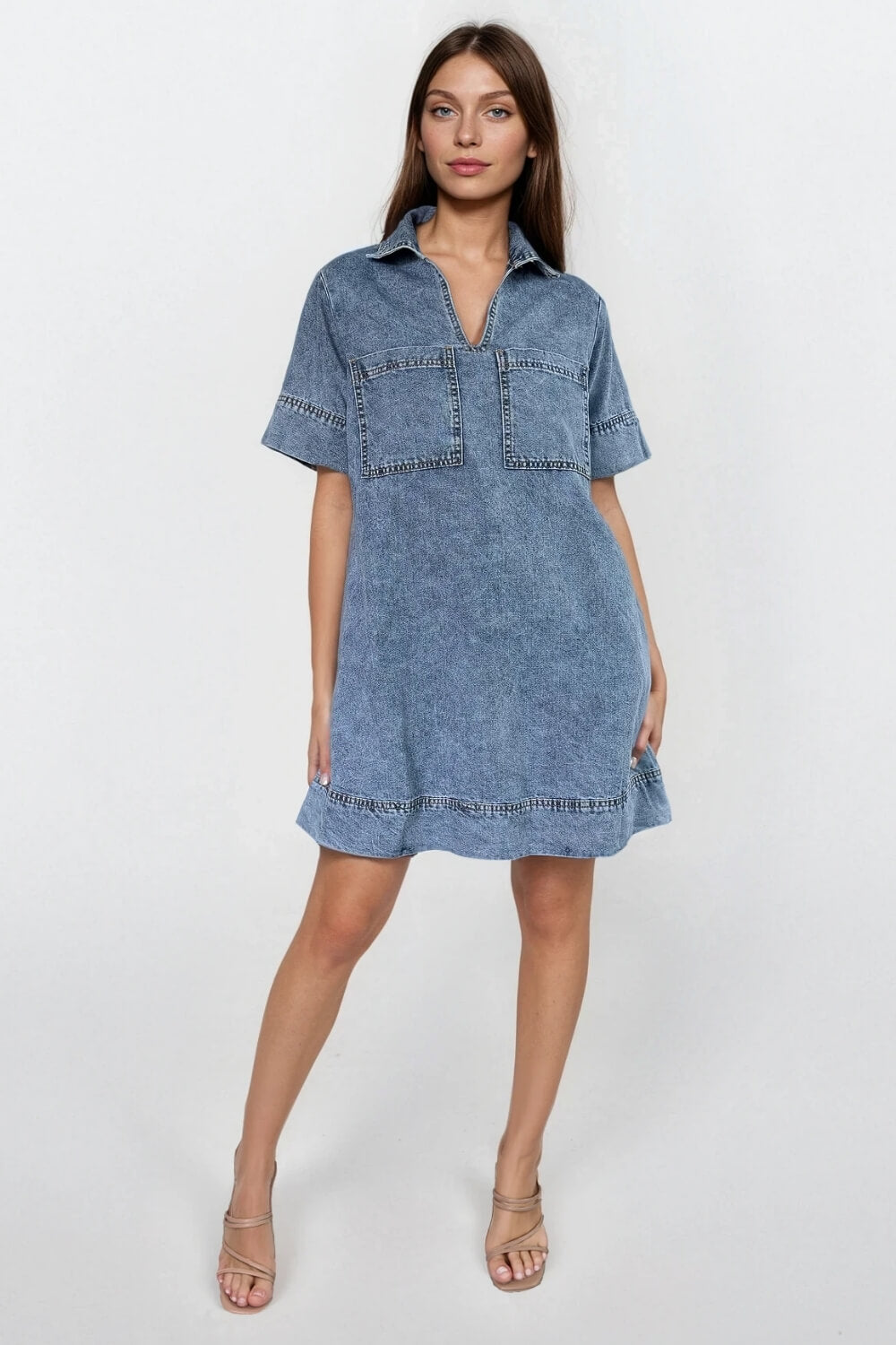 Vestido Corto Pockets