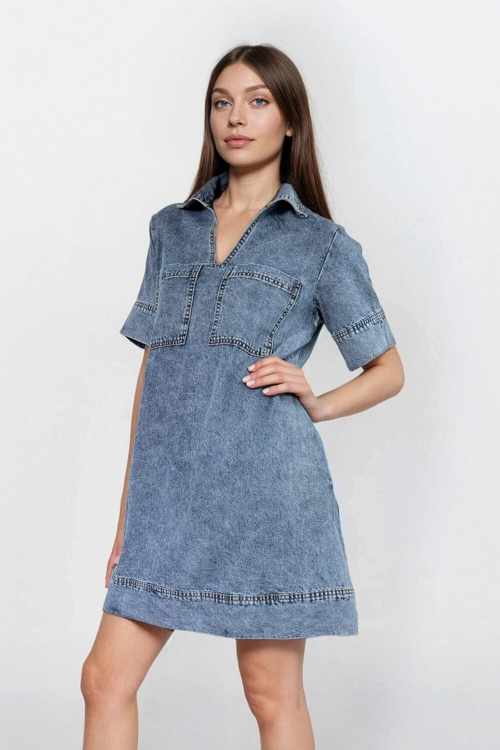Vestido Corto Pockets