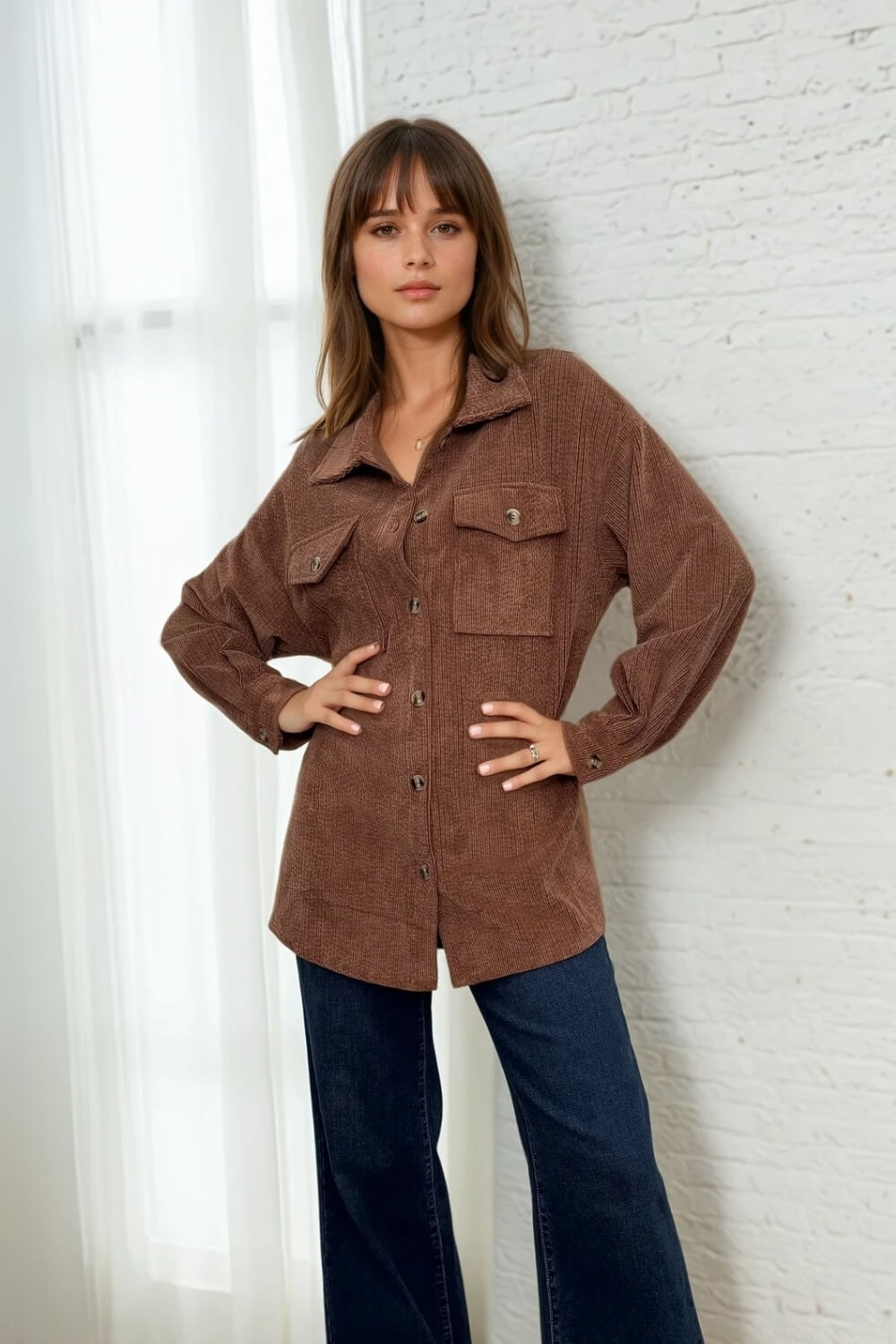 Sobrecamisa Cotelé Satinada