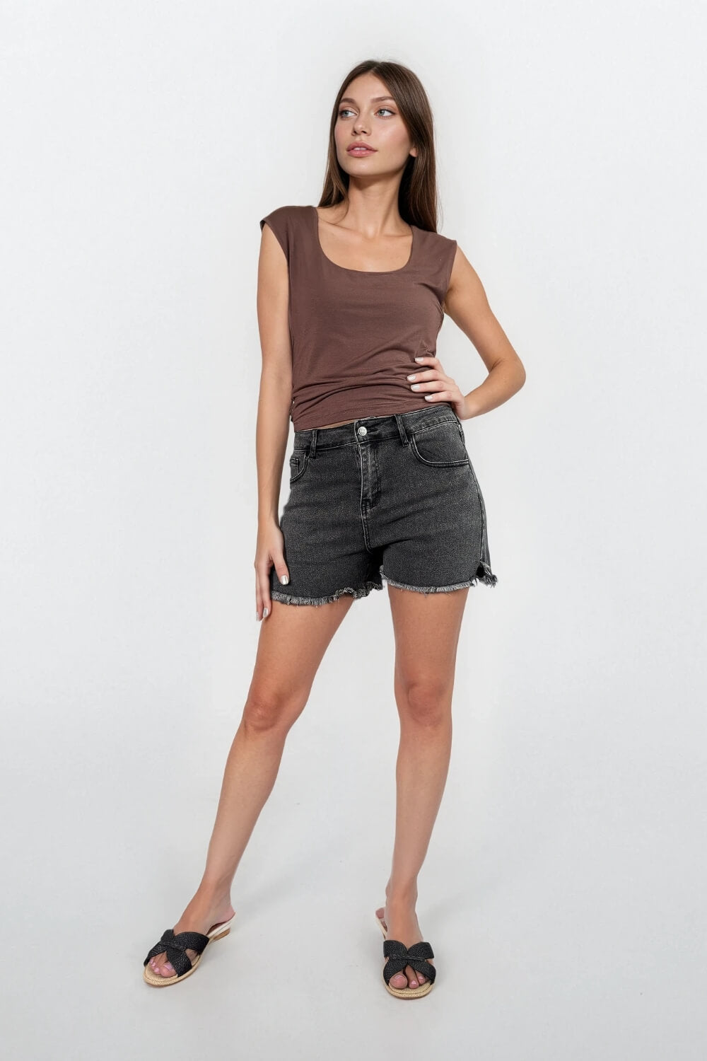 Short de Jeans Elasticado Negro