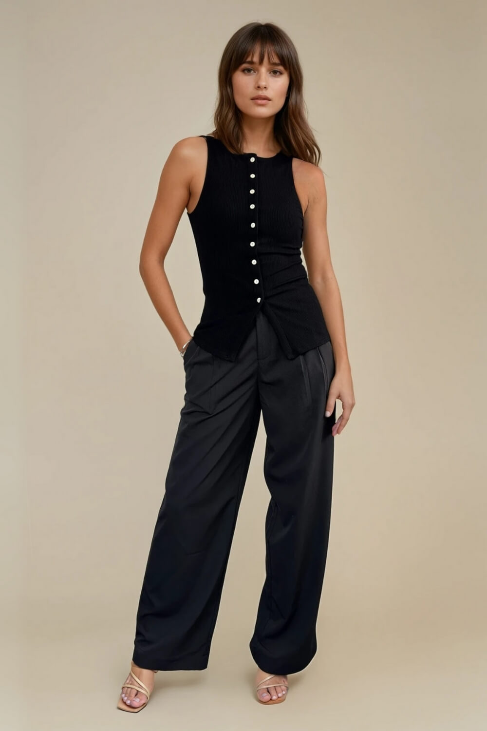 Pantalón Sastrero Negro