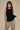 Top Drapeado Modal Negro