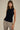Top Drapeado Modal Negro