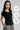 Polera Escote V Modal Negra
