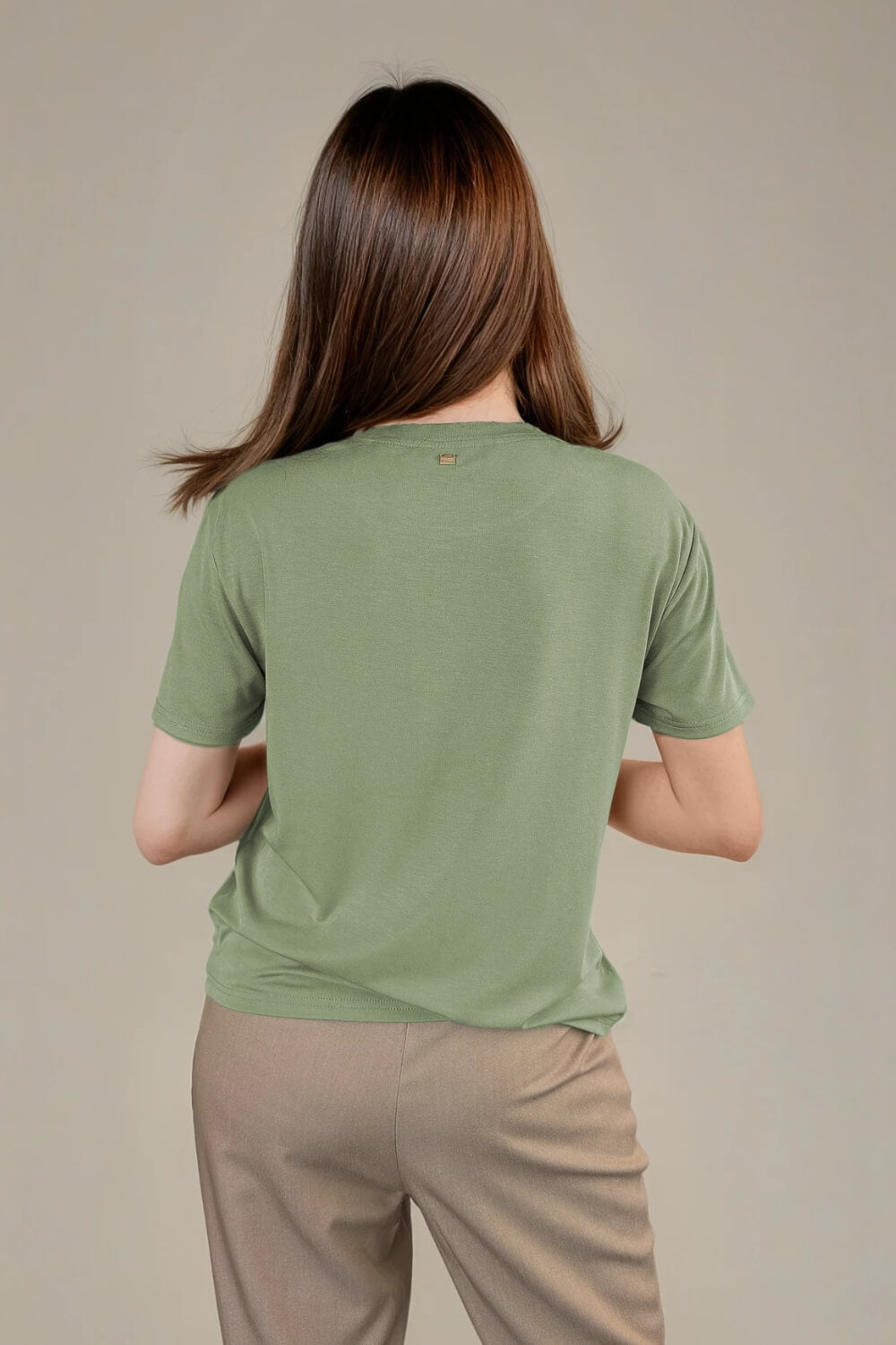 Polera Clásica Modal Verde