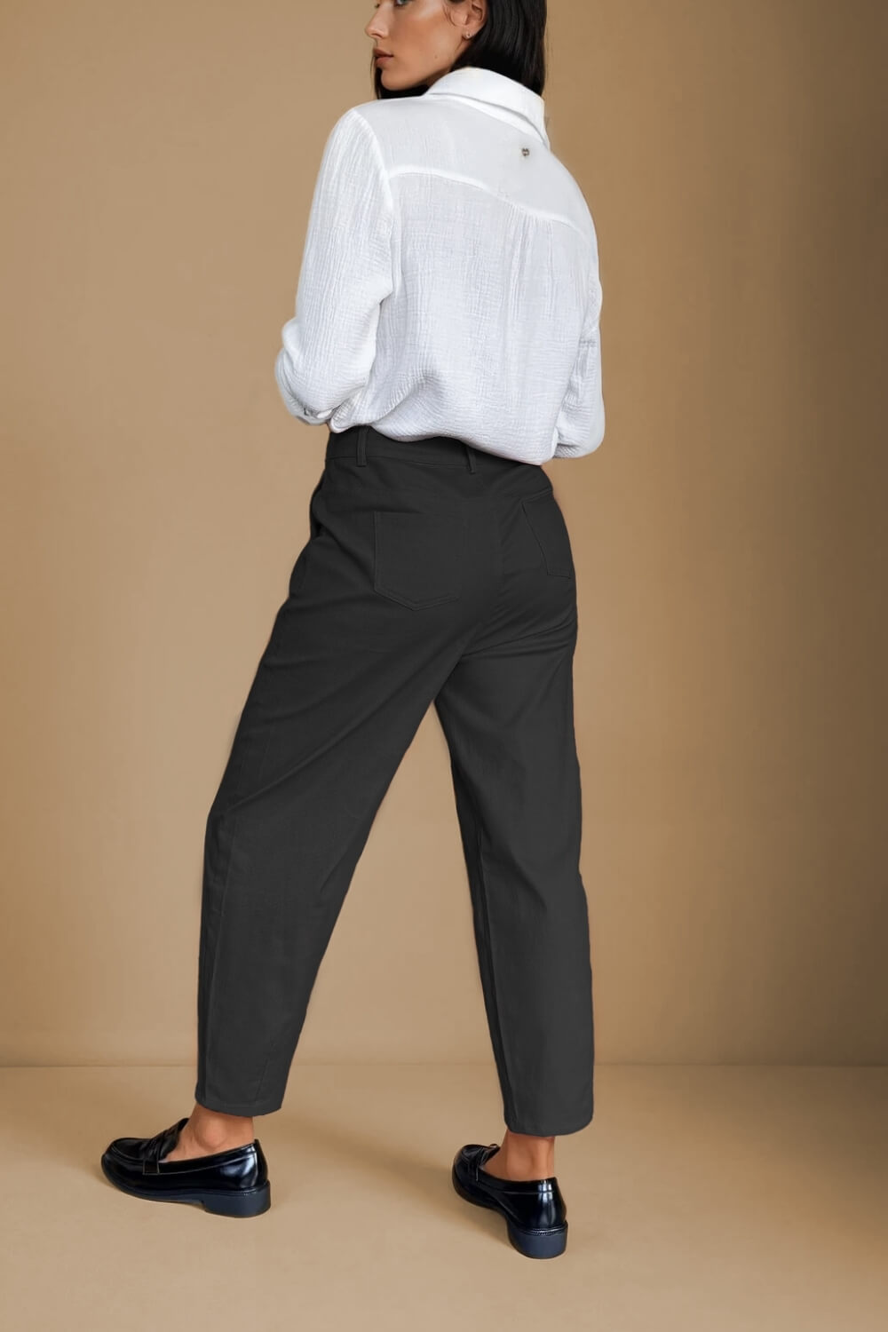 Pantalón Slouchy Largo Negro