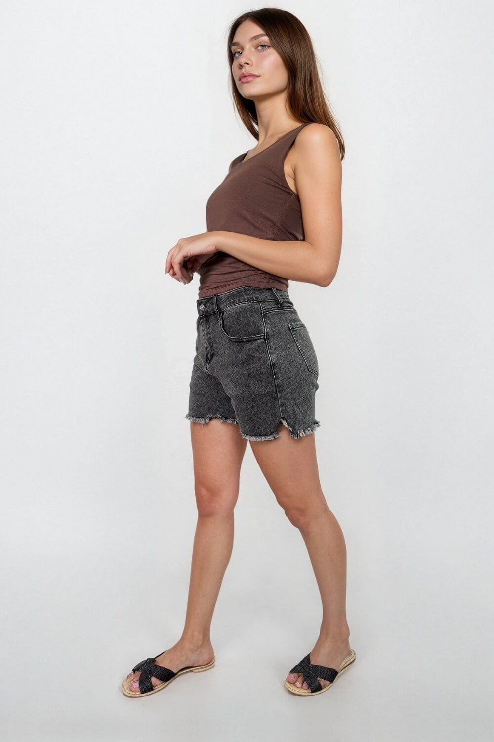 Short de Jeans Elasticado Negro