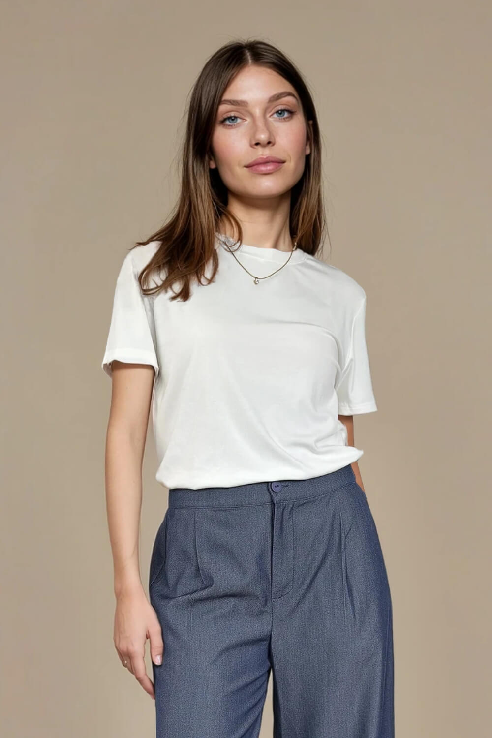 Polera Clásica Modal Cruda