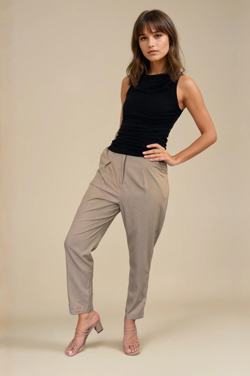 Pantalón Golf Beige