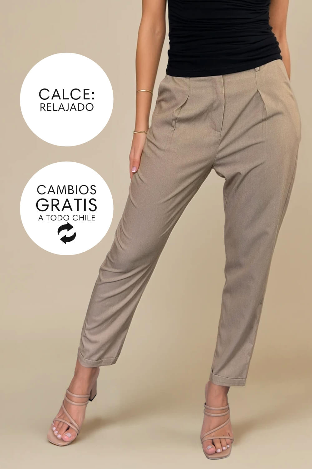 Pantalón Golf Beige