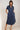 Vestido Camisero Lino Azul Marino