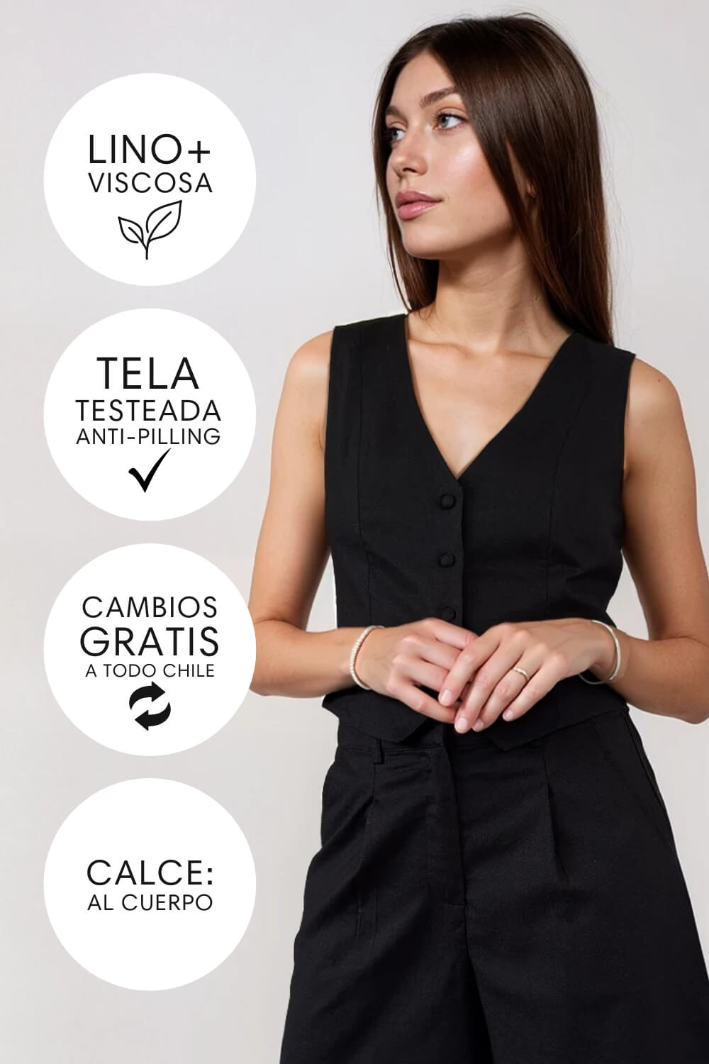 Top Gillette Jazz Lino Negro