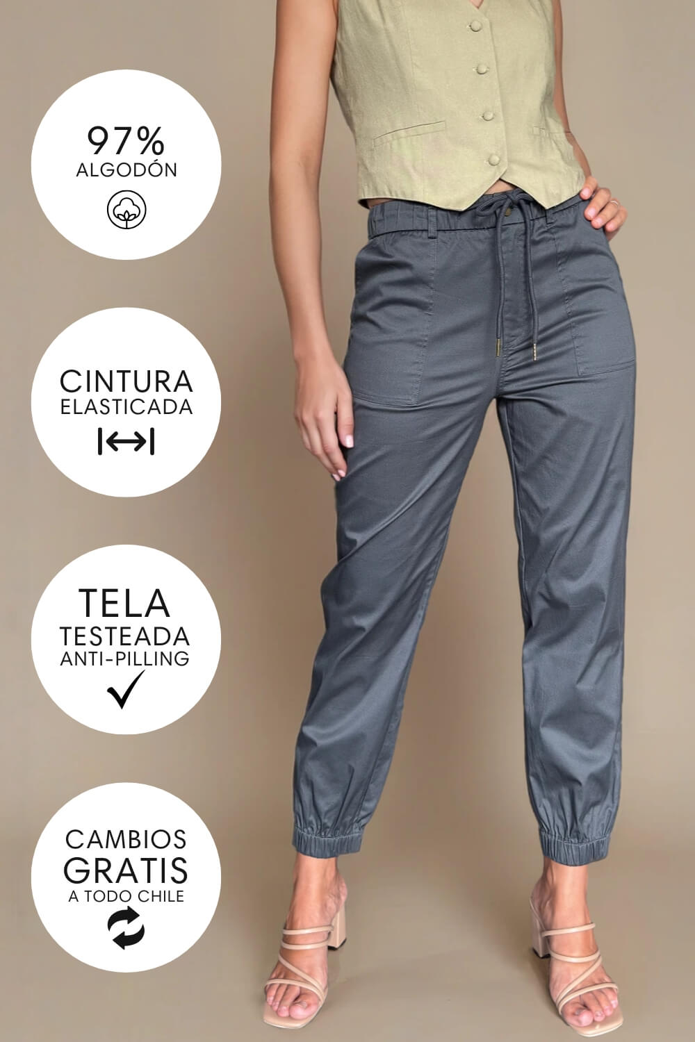 Pantalón Santiago Grafito