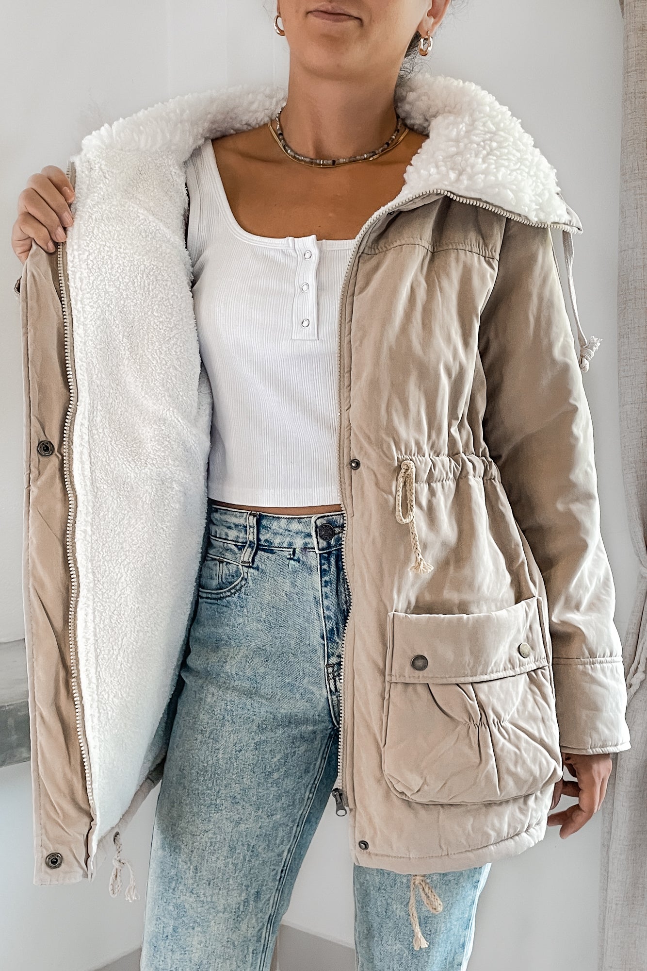 Parka Danesa Beige