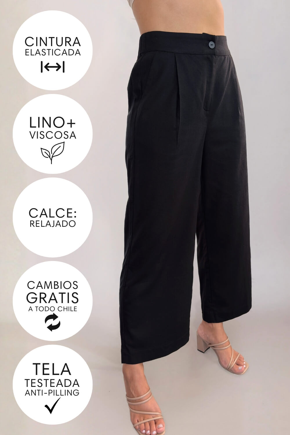 Pantalón Sabi Negro