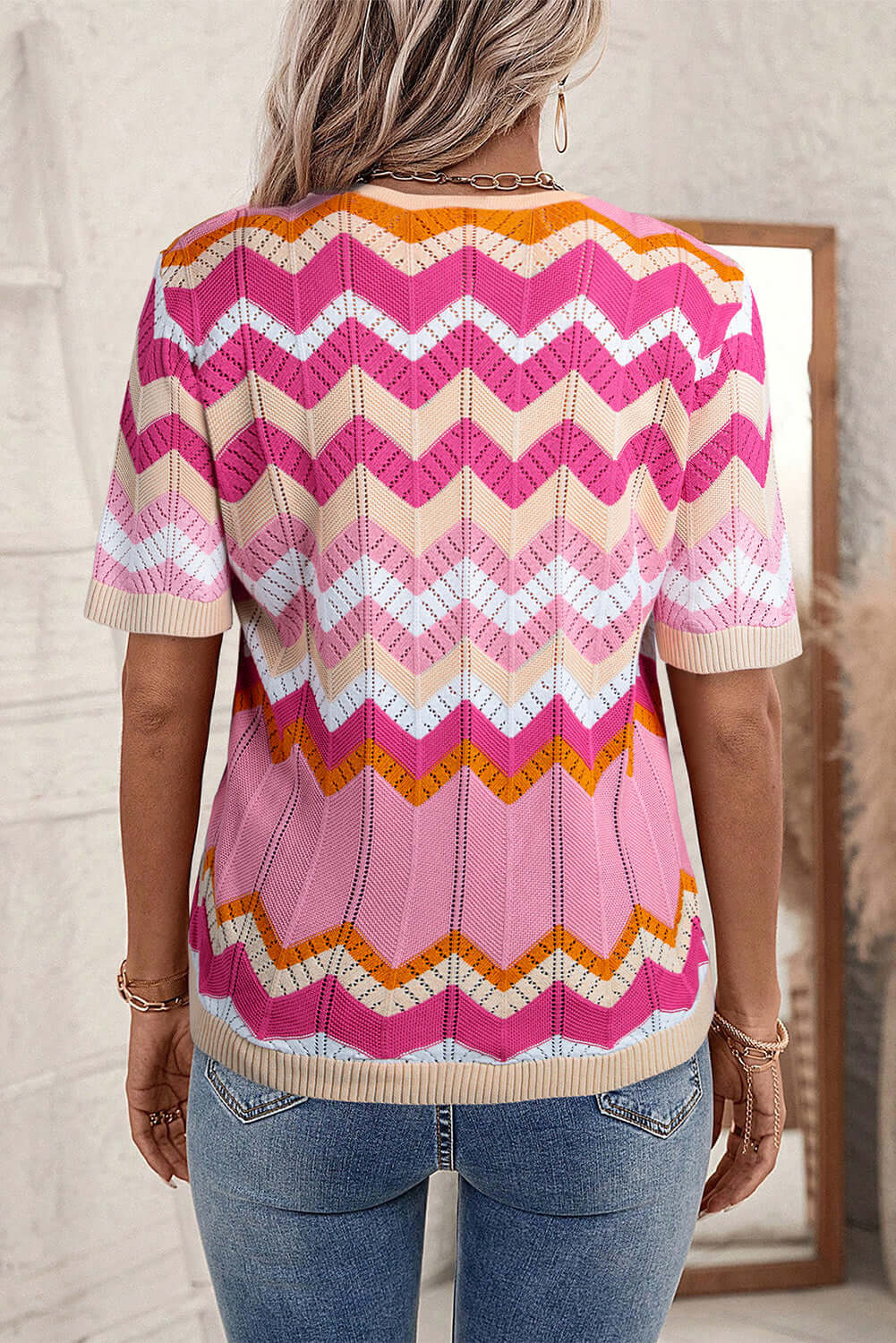 Top Tejido Chevron